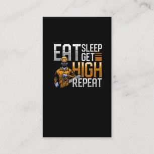 Carte De Visite Humour d'arboriste de la forêt