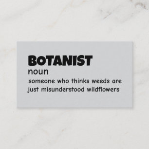 Carte De Visite Humour de définition du pouce vert