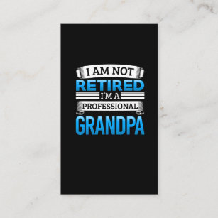 Carte De Visite Humour de retraite des grands-parents retraités