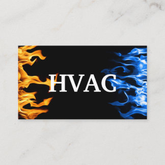 Carte De Visite HVAC Chauffage et climatisation Refroidissement 