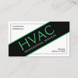 Carte de visite HVAC professionnel de refroidissem