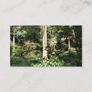 Carte De Visite Hydrangea Wood Trees