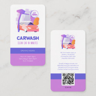 Carte De Visite Hydro Car Wash Services   Professionnel