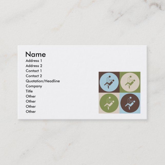 Carte De Visite Hygiène dentaire d'art de bruit (Devant)