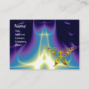 Carte De Visite HYPER BOUTEILLE / VAGUES LÉGÈRES, Bleu d'Aqua, Vio