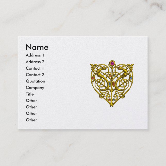 Carte De Visite HYPER VALENTINE, papier perlé jaune et blanc (Devant)