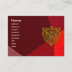 Carte De Visite HYPER VALENTINE RUBY 2, rouge