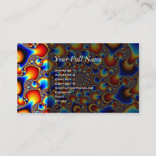 Carte De Visite Hypn0sis - Art fractal (Devant)