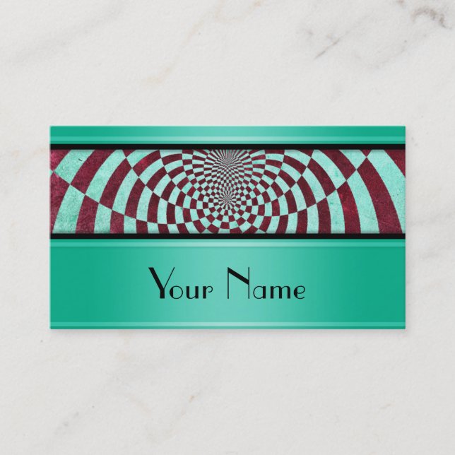 Carte De Visite Hypnose stripes grunch + votre texte (Devant)