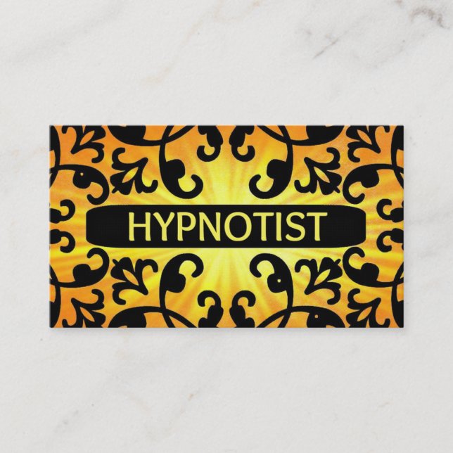 Carte de visite Hypnotist Sunshine Damask (Devant)