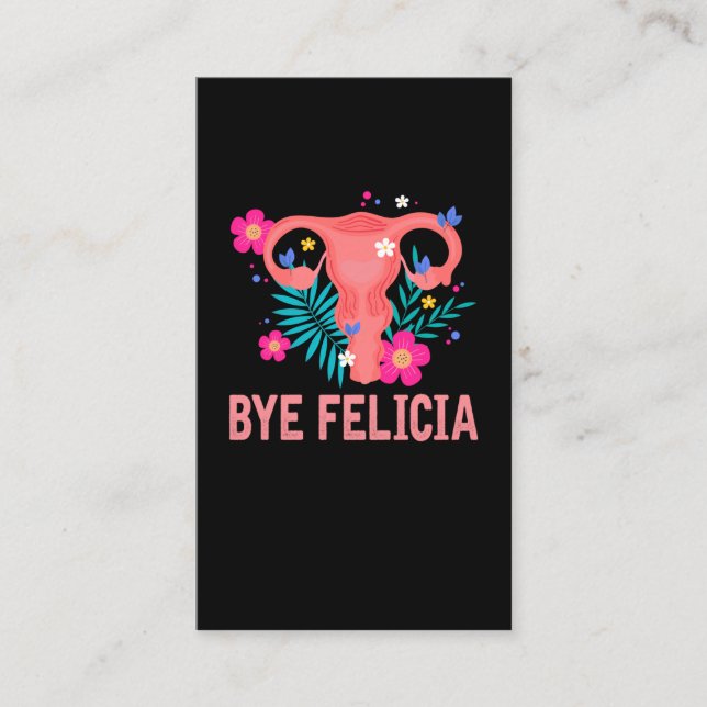 Carte De Visite Hystérectomie Récupération Chirurgie Uterus Suppre (Devant)