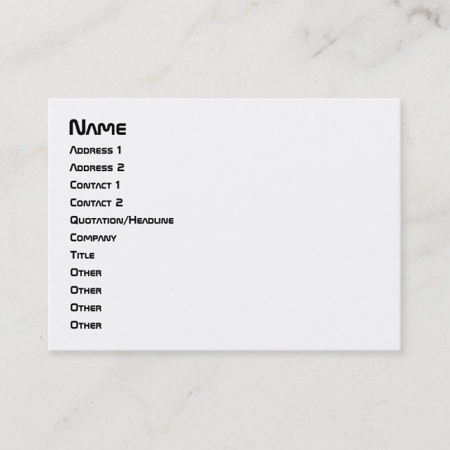 Carte De Visite I Heart Geek ASCII ART (Devant)