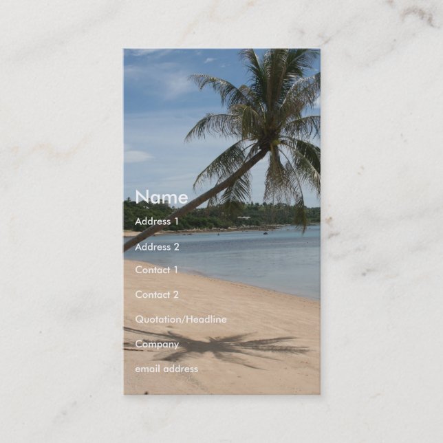Carte De Visite i palm beach (Devant)