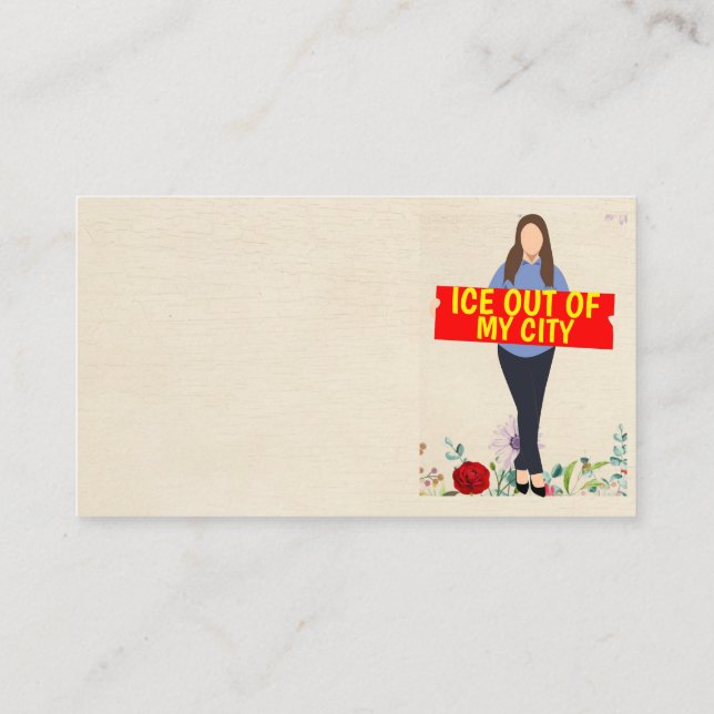 Carte de visite Ice Out of My City (Dos)