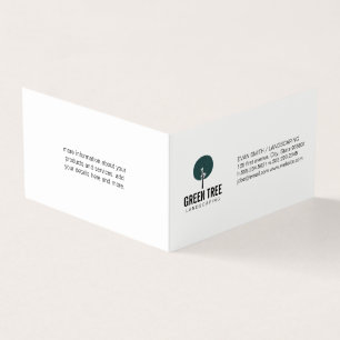 Carte De Visite Icône d'arbre / Paysagiste