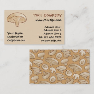 Carte De Visite Icône de champignons
