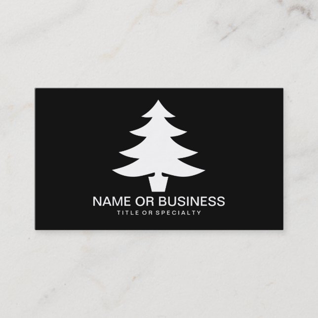 Carte De Visite icône de l'arbre de Noël (Devant)