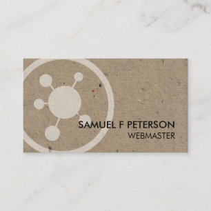 Carte De Visite Icône de points de réseau pour webmaster