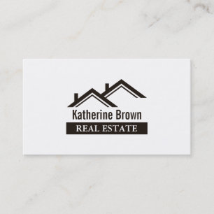 Carte De Visite Icône de Realtor pour l'immobilier professionnel m