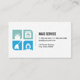 Carte De Visite Icône des services de ménage   Services d'hôtel