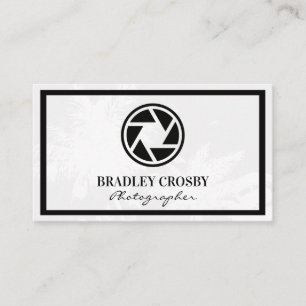 Carte De Visite Icône Lens de la caméra   Arrière - plan des arbre