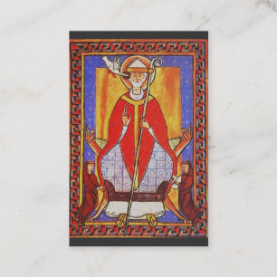 Carte De Visite Icône médiévale de Saint Grégoire le Grand