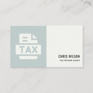 CARTE DE VISITE ICÔNE PRÉPARER DE L'AGENT DE DÉCLARATION DE TAX