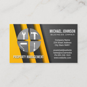 Carte De Visite Icône Services de réparation de construction   Men