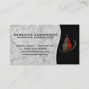 Carte De Visite Icône Sky Scraper Building / Graphique de marché S