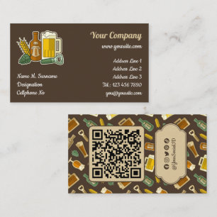 Carte de visite Icônes de bière