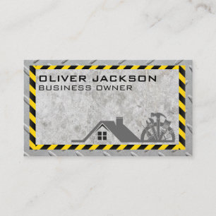 Carte De Visite Icônes de construction   Béton et Acier 