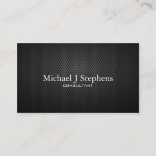 Carte De Visite Icônes de contact minimalistes noires professionne