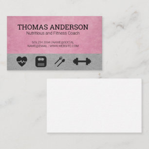 Carte De Visite Icônes de fitness
