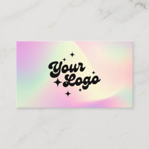 Carte De Visite icônes de médias sociaux Logo holographique 