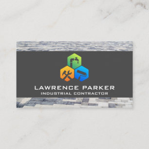 Carte De Visite Icônes de réparation du constructeur   Ouvrier de 