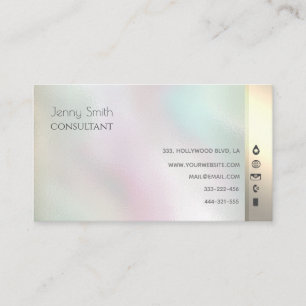 Carte De Visite Icônes minimalistes de communication professionnel