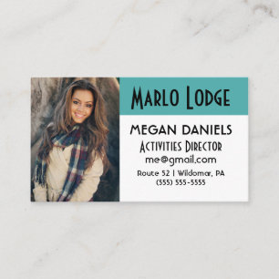 Carte De Visite ID de photo personnalisé pour employé