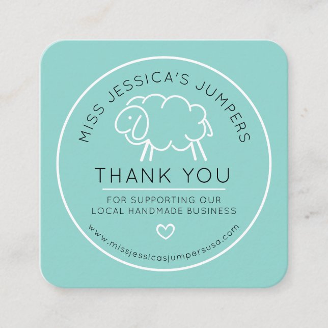 Carte de visite Idéal pour les articles tricotés m (Devant)