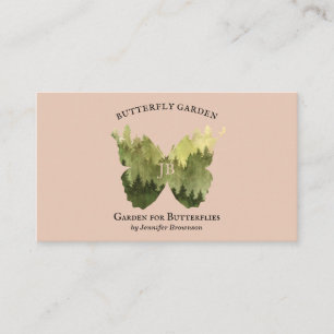 Carte De Visite Idées de jardin papillon Brown Forêt rustique camp