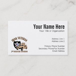 Carte De Visite Identification de vétérinaire de l'Irak 2ème -