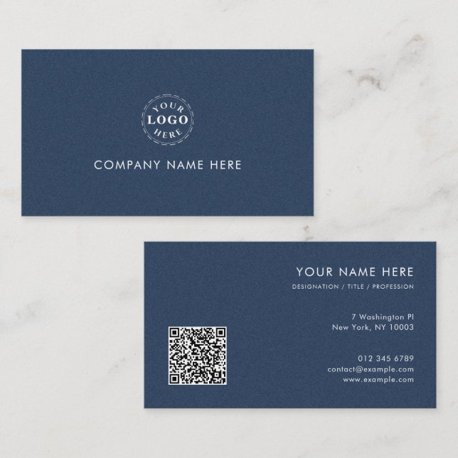 Carte De Visite Identité professionnelle de l'entreprise à texture (Devant / Derrière)