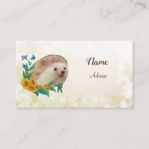 Carte De Visite Igel sur la Terre des fleurs  
