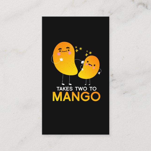 Carte De Visite Il prend deux au tango de fruit de mangue (Devant)