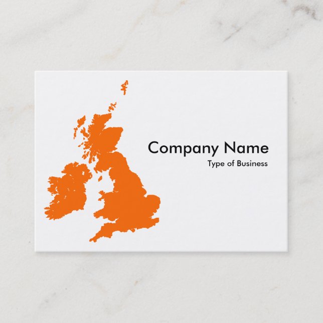 Carte De Visite Îles britanniques - Orange (Devant)
