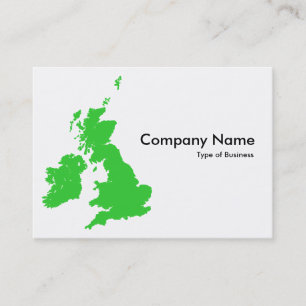 Carte De Visite Îles britanniques - Vert