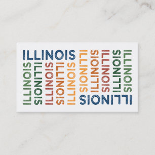Carte De Visite Illinois mignon couleur