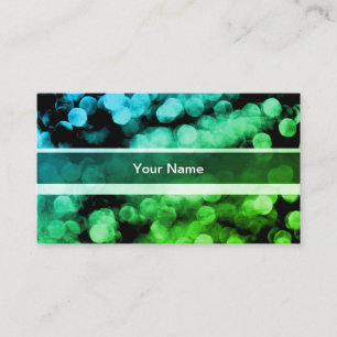 Carte De Visite Illuminations vertes modérées