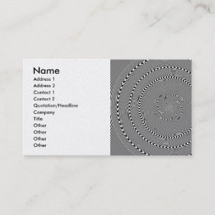 Carte De Visite Illusion d'optique - Hypnose rendue facile