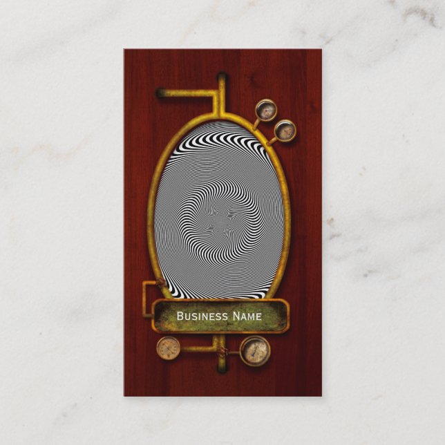 Carte De Visite Illusion d'optique - Hypnose rendue facile (Devant)
