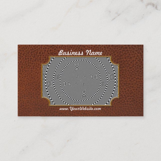 Carte De Visite Illusion d'optique - Hypnose rendue facile (Devant)